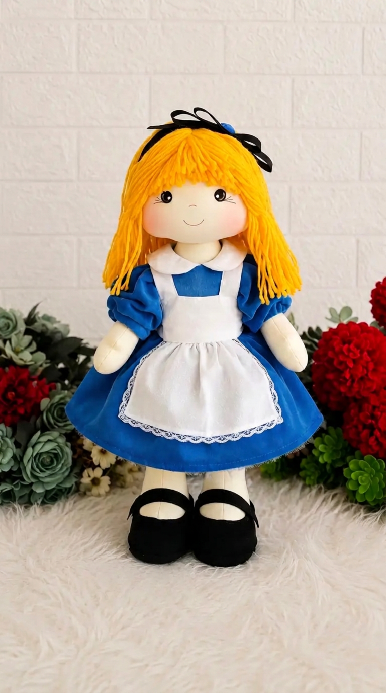 Boneca de pano pronta