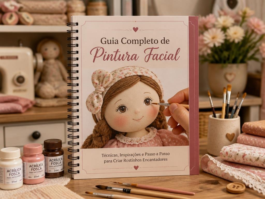 Mockup do bônus 1: Guia Completo de Pintura Facial