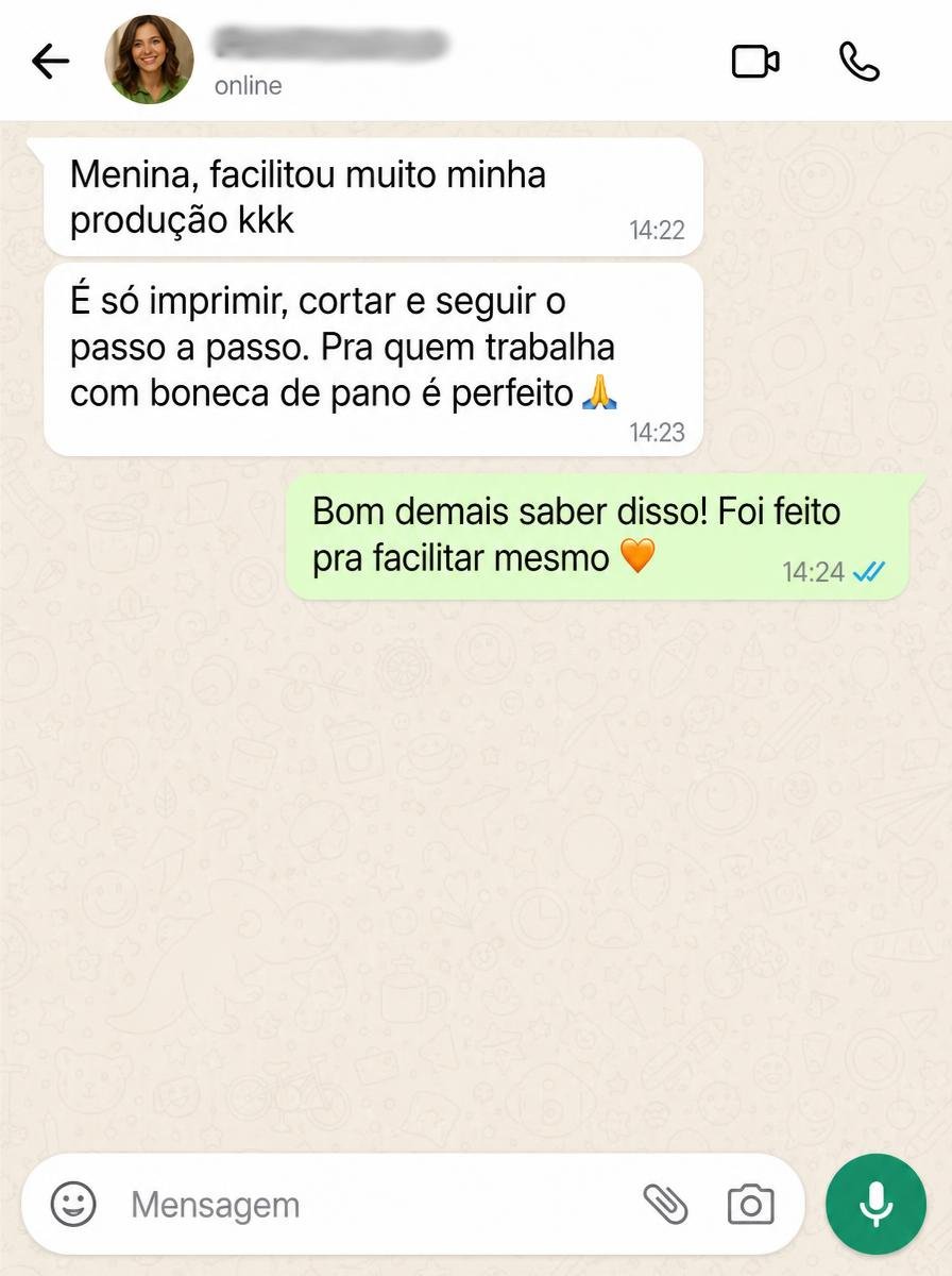 Depoimento de aluna no WhatsApp